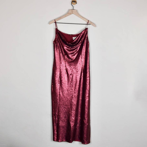 NEW KEEPSAKE No Signs Sequins Berry Dress - Picture 3 of 9